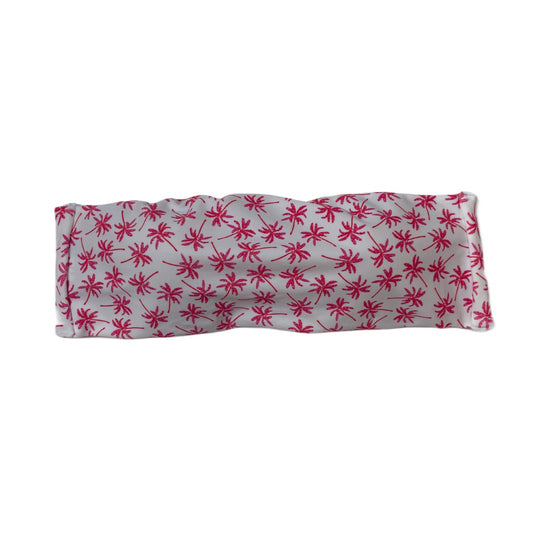 Pink palm trees top bikini Bandeau  Pink palm trees swimwear Pink palm trees swimsuit Pink palm trees limited edition constantly amazed made in lebanon aquamazeswimwear
