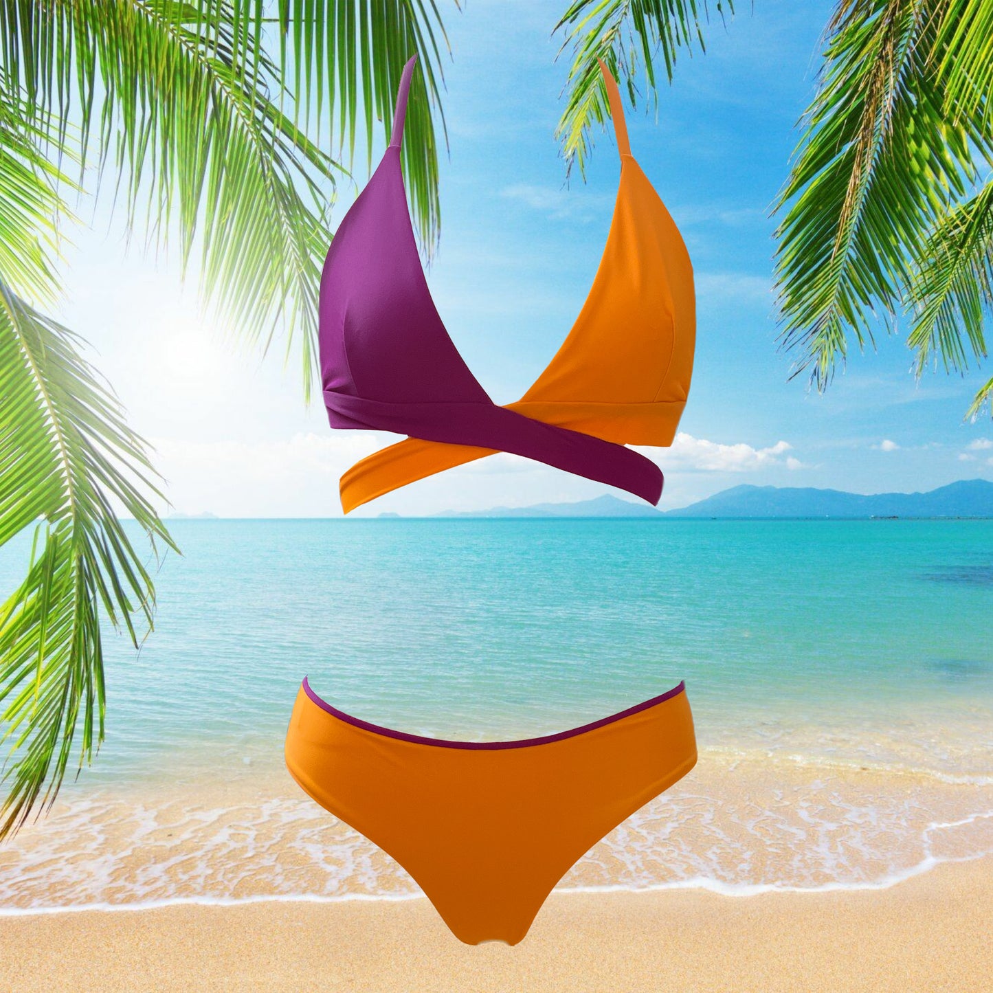 Constantlyamazed,madeinlebanon,aquamazeswimwear,aquamazesummer,swimwear,summervibes,swim,beach,sea, ocean,bikini,sunandsea ,summertan,summertime,orange,purple