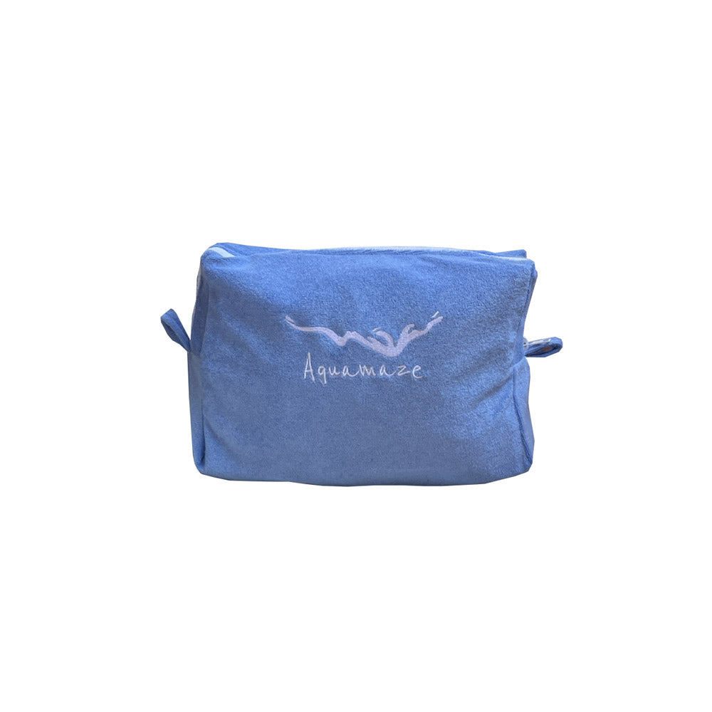 Pouch embroided light blue pochette constantly amazed made in lebanon aquamazeswimwear