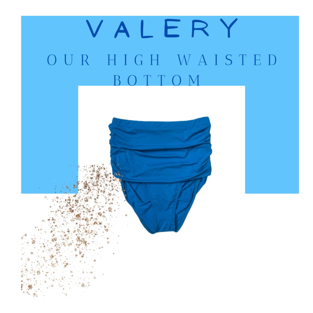 High waisted bottom high waist brief retro black bleu d’orient bleu nautilus bikini swimsuit swimwear valery constantly amazed made in lebanon aquamazeswimwear