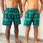 swim shorts kids green feathers constantly amazed made in lebanon classic swimwear
