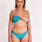 bikini luxury  2 pieces set twisted bra swimsuit swimwear bleu d’orient coral pink gold constantly amazed made in lebanon aquamazeswimwear  