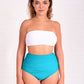 bikini 2 pieces bandeau top summer lebanon strapless bra aquamaze mix and match white blanc