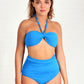 blue top bikini Bandeau  blue swimwear blue swimsuit bleu nautilus constantly amazed made in lebanon aquamazeswimwear  