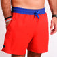 swim shorts blue red swim shorts classic swim suit for men swimwear beach wear constantly amazed made in lebanon aquamazeswimwear  