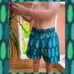 swim shorts kids green feathers constantly amazed made in lebanon classic swimwear