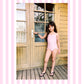 One piece for girls light pink swimsuit for girls swimwear constantly amazed made in lebanon aquamazeswimwear  