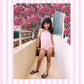 One piece for girls light pink swimsuit for girls swimwear constantly amazed made in lebanon aquamazeswimwear  