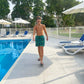 swim shorts kids green feathers constantly amazed made in lebanon classic swimwear